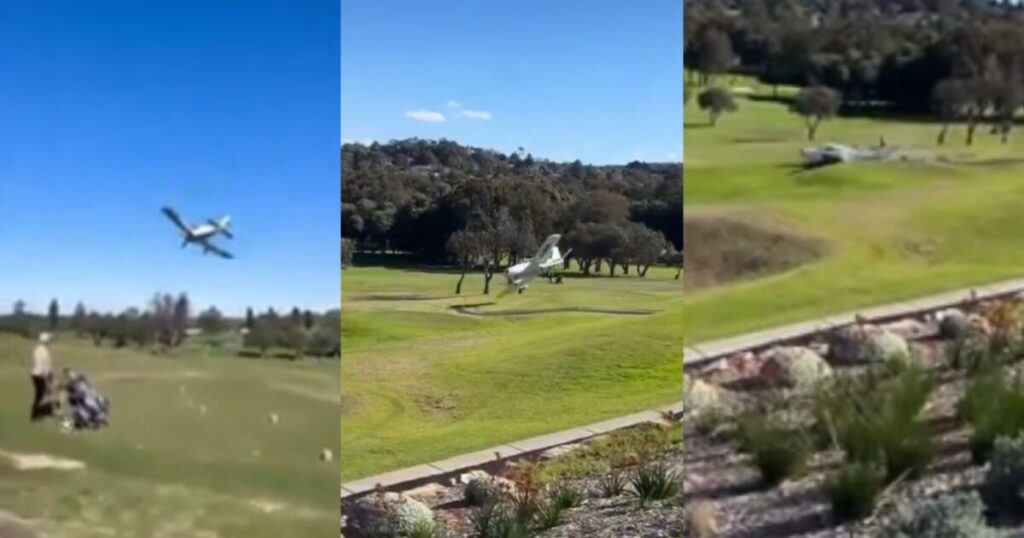 INSANE VIDEOS: Plane Crash-Lands on Australian Golf Course as People are Playing, Passengers Miraculously Survive
