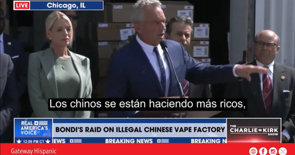 Robert F. Kennedy Jr. Announces Raids on Chinese Vape Products to Protect Children’s Health