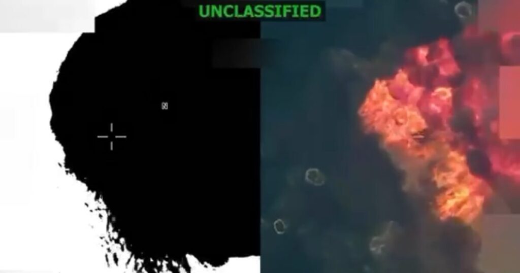 President Trump Posts Video of Third Drug-Trafficking Vessel Getting Blown Up, “The Strike Killed 3 Male Narcoterrorists” (VIDEO)