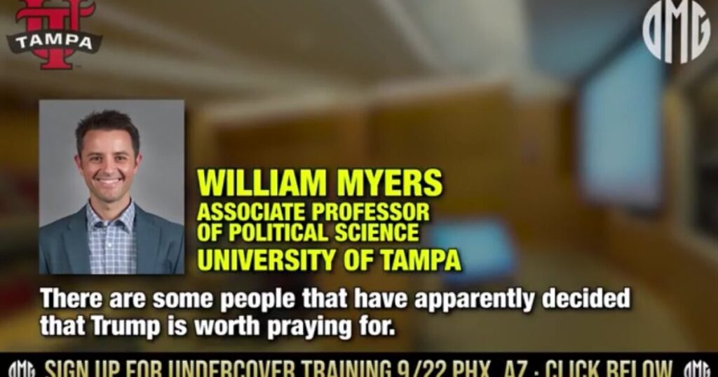 Leaked Audio: University of Tampa Professor Caught on Tape Slamming Americans Who Pray For Trump… “Get the F*ck Out of Here, People!”