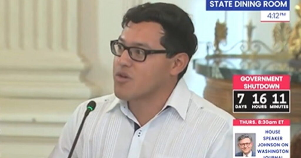 Watch Journalist Julio Rosas at White House Meeting, Explaining How Democrats and the Media Provide Cover for Antifa (VIDEO)
