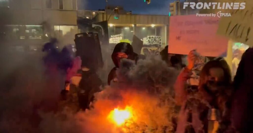 Bloody Fight Breaks Out Near TPUSA Event at Berkeley as Antifa Terrorists Turn Gathering Into War Zone (VIDEOS)