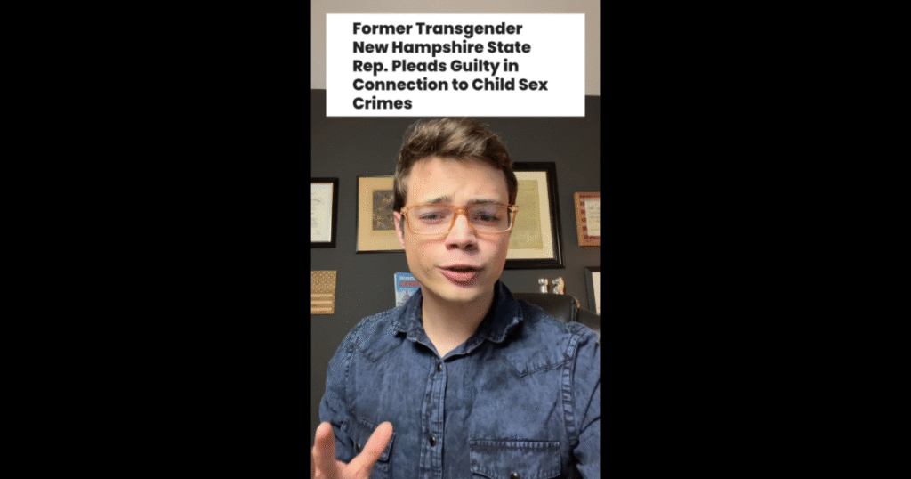 Victor Reacts: Transgender Former State Rep Pleads Guilty to Child Sex Crimes Involving Daycare (VIDEO)