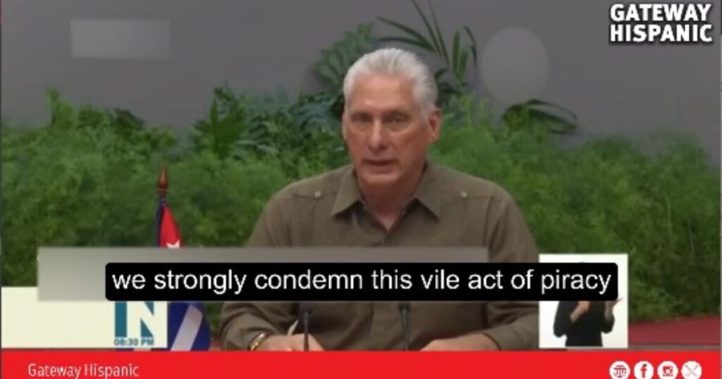 Díaz-Canel Accuses the United States of “Piracy” After the Seizure of an Oil Tanker