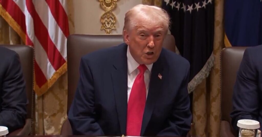 FIREWORKS! Trump Ends Cabinet Meeting with SCORCHING Statement on Somali Migrants, Calls Ilhan Omar “Garbage” (VIDEO)