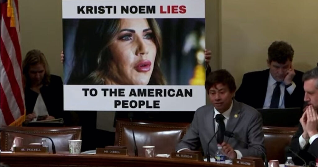 WATCH: “Do you Want me to Answer Your Questions or Not?” – Sec Kristi Noem HUMILIATES Rude Rep. Shri Thanedar During Committee Hearing Attacks, Demands for Resignation