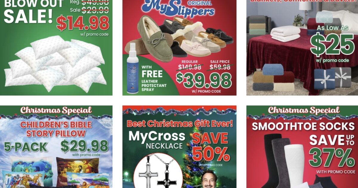 Check Out The Christmas Specials At The Gateway Pundit Discounts Page At MyPillow – Up to 80% Off!