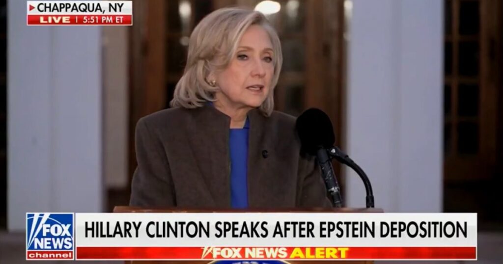 Reporter Asks Hillary Clinton About Photos of Bill Clinton with Alleged Epstein Sex-Trafficking Victims (VIDEO)