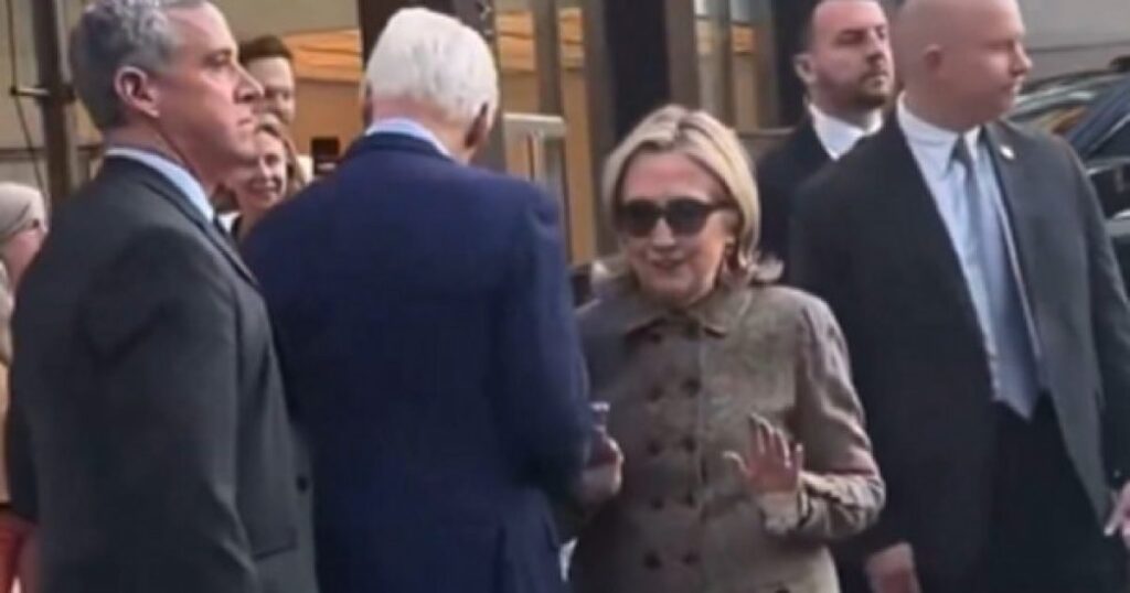 Bill and Hillary Clinton Clumsily Bump Into Each Other as They Try to Navigate the Streets of New York City (VIDEO)