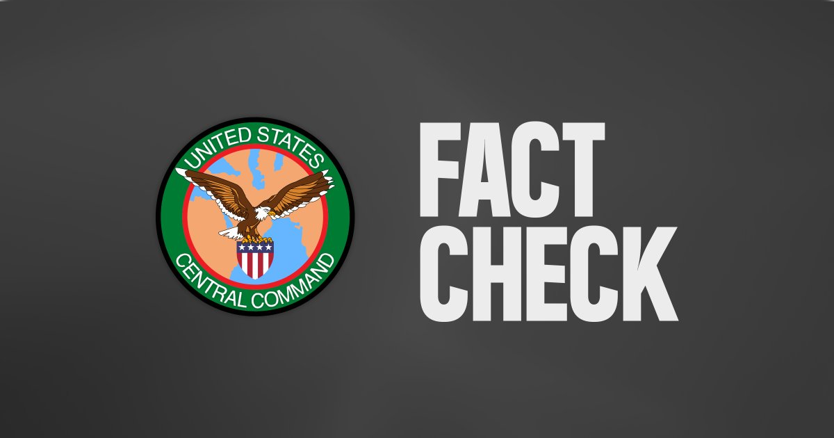U.S. CENTCOM Releases Fact Check Over Iran’s Claim 50 U.S. Service Members Have Died and Gives Update on Military Installations Hit by Iranian Missiles