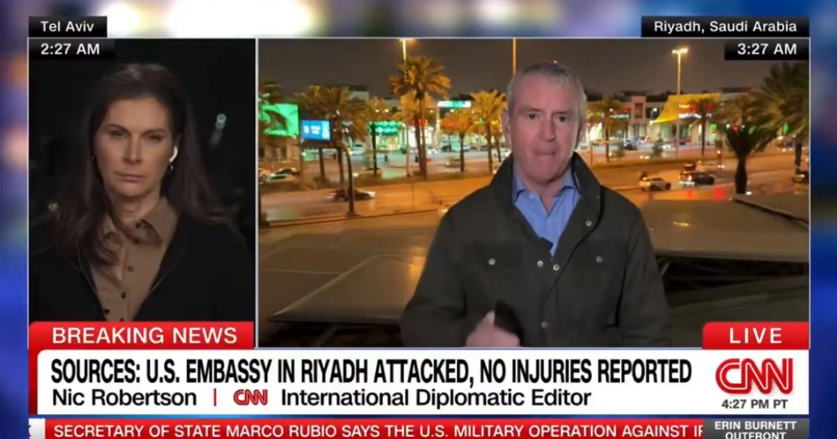 DEVELOPING: At Least Two Iranian Drones Strike US Embassy in Riyadh, Saudi Arabia