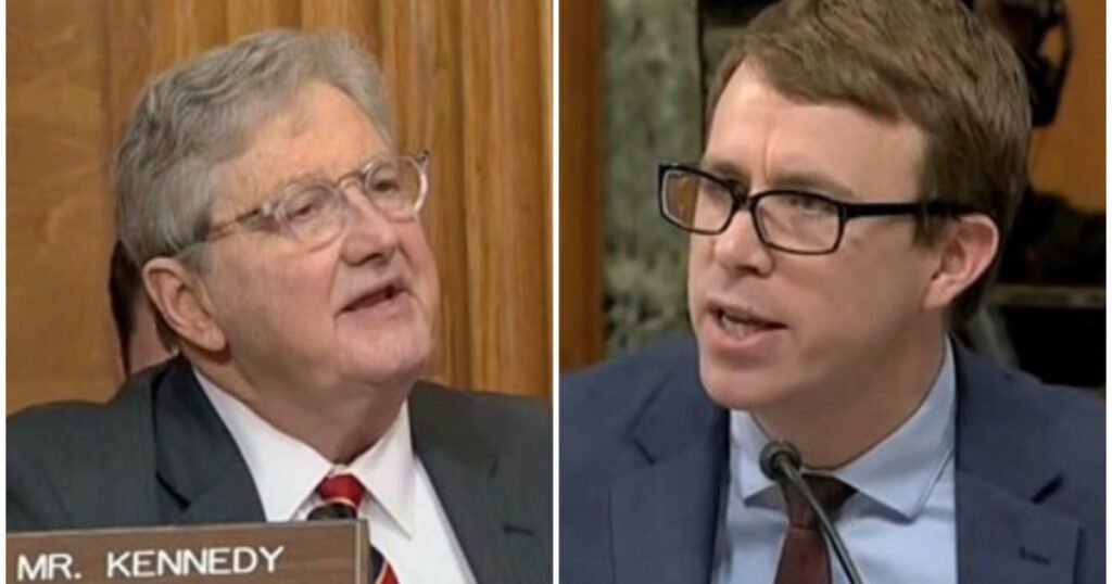 “What Planet Did You Just Parachute in From? You Trigger My Gag Reflex!” – Sen. John Kennedy ROASTS Open Borders Clown After Exposing His Disgusting Anti-Trump Posts (VIDEO)