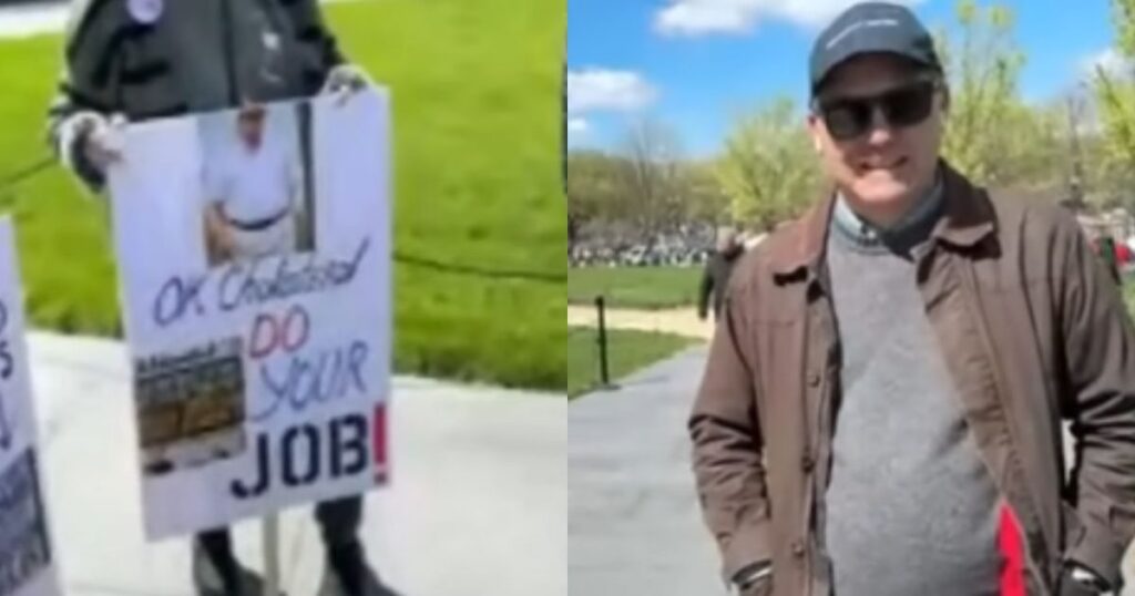 WATCH: Disgraced Former CNN Hack Jim Acosta Laughs at a No Kings Protester’s Sign Wishing Trump Dead, ‘That’s Very Funny… Very Clever!’