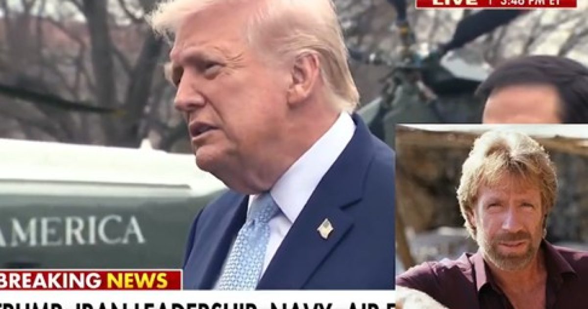 WATCH: President Trump Reacts to the Death of Chuck Norris