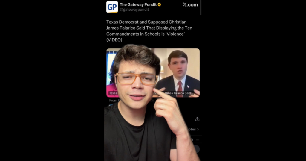 Victor Reacts: James Talarico Says Displaying the Ten Commandments Is Violence Against Christianity? (VIDEO)