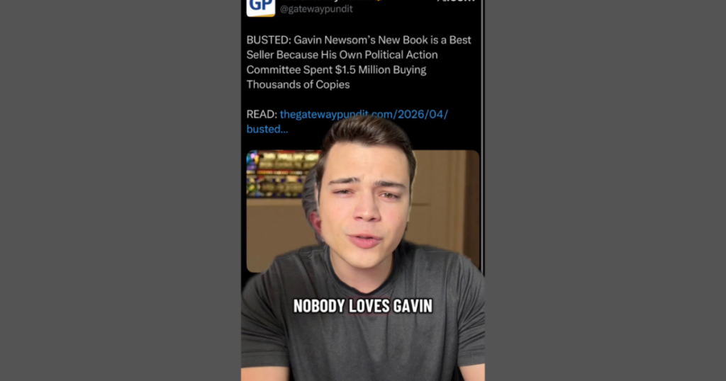 Victor Reacts: No One Loves Gavin Newsome Like Gavin Newsome Loves Himself, .5 Million in Fake Book Sales (VIDEO)
