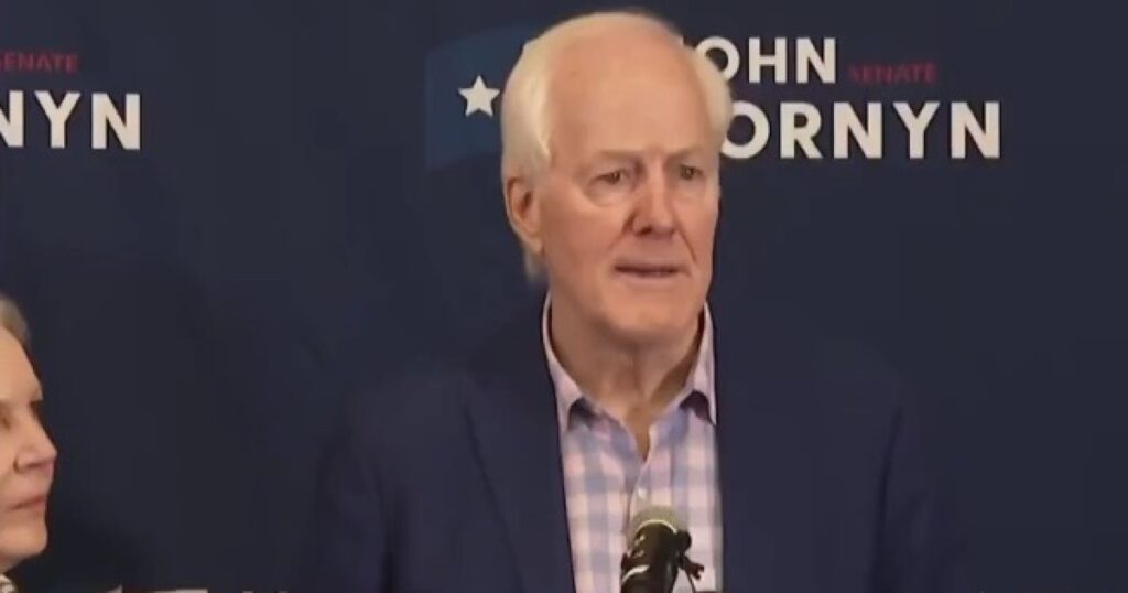 (VIDEO) “We’ve Come Up Short” – 23-Year Incumbent Cornyn Concedes Race in Pitiful Speech, Vows to Support Paxton