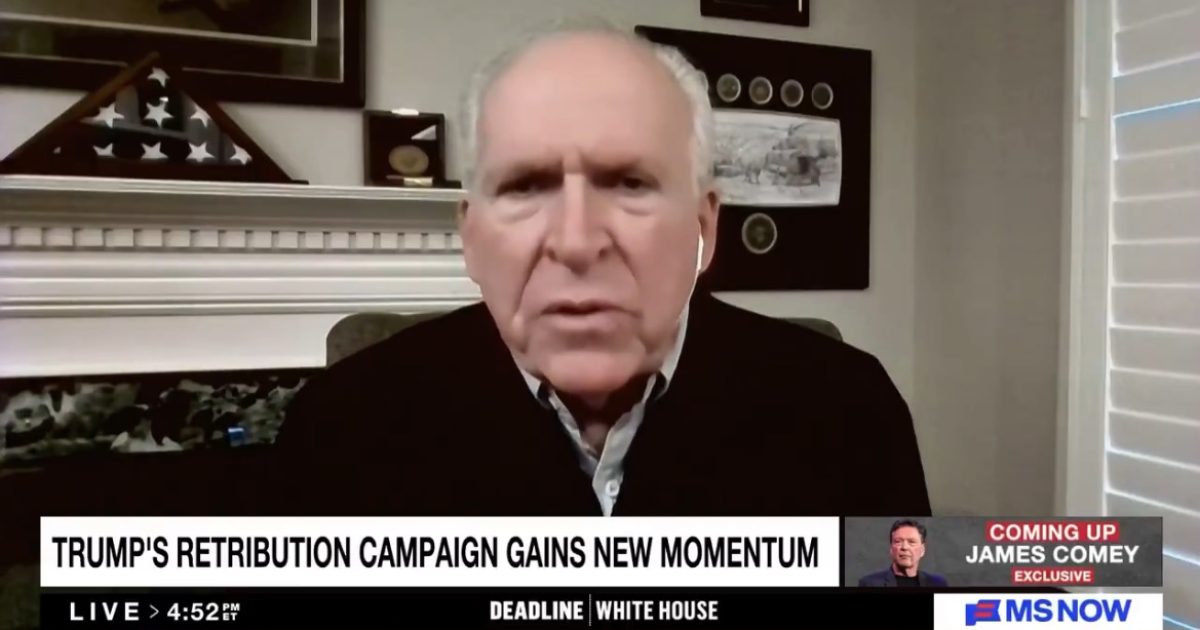 John Brennan Admits There is a “Legion” of Deep State Operatives in DOJ and CIA Resisting Trump’s Orders (VIDEO)