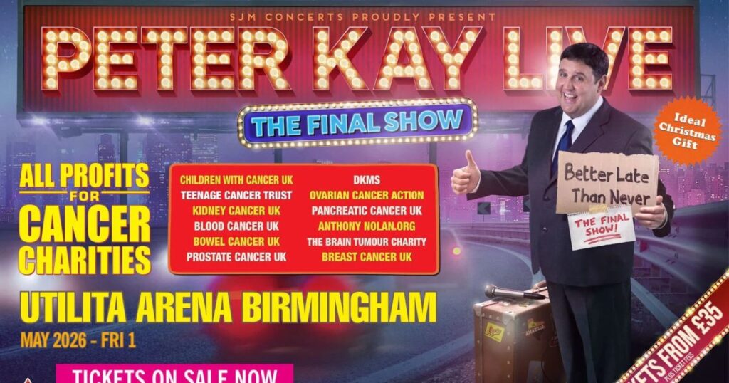 British Comedian Peter Kay Rushed Off Stage as 16,000 Seat Utilita Arena Crowd in Birmingham Evacuated Due to Suspicious Bag; 19-Year-Old Man in Custody