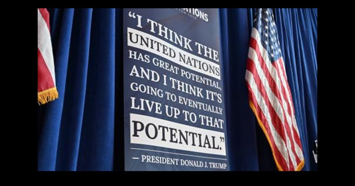 UN Running Out of Cash, Trump Unmoved