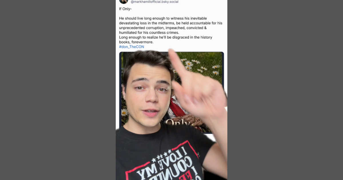 Victor Reacts: Dark Mark Hamill Threatens President Trump? Online Post Wishes for Trump to Die (VIDEO) Victor Reacts: Dark Mark Hamill Threatens President Trump? Online Post Wishes for Trump to Die (VIDEO)
