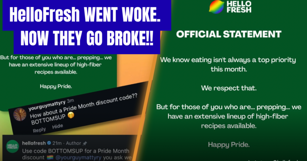 OUTRAGE! HelloFresh Goes Full Pride Month Cringe With Crude ‘BOTTOMSUP’ Discount Code—Grindr Jumps Into Comments