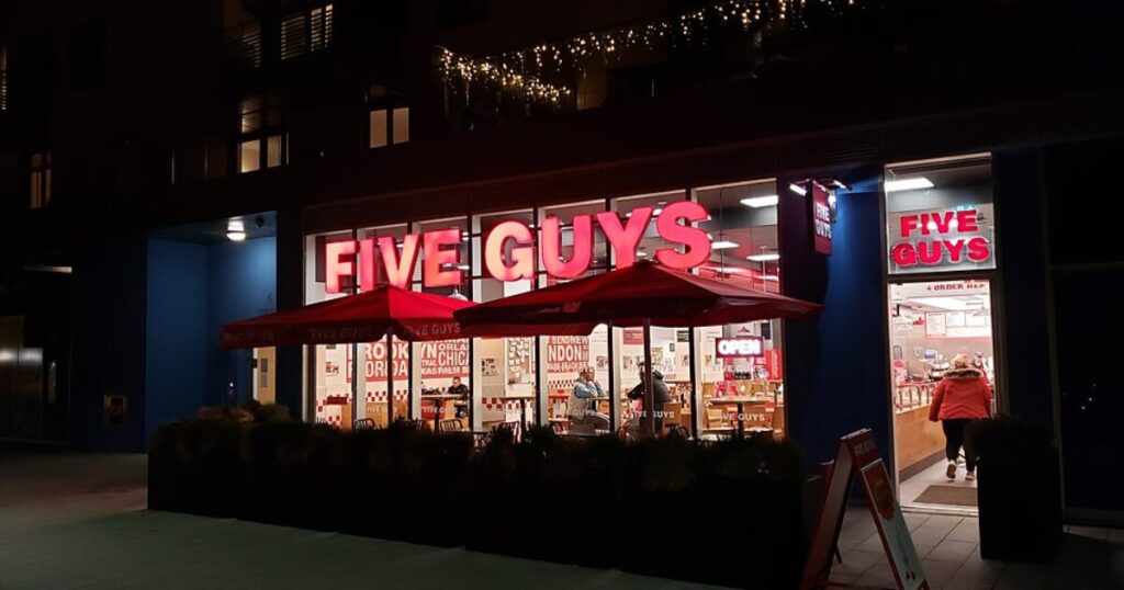 WATCH: Mob of “Youths” Takes Over Five Guys in New York After NBA Finals Game 4, Jump Counter and Launch Chairs in Violent Attack on Employee