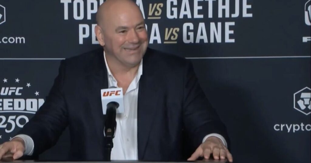 (VIDEO) Dana White Says He and Trump Planning UFC Fight on Military Base for the Troops – Asked if He’ll Do Another White House UFC Fight: “No F*cking Way”