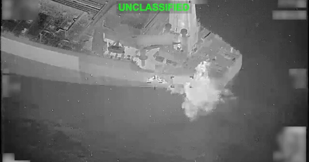 US Central Command Disables Oil Tanker with Hellfire Missile (VIDEO)