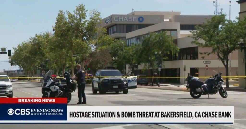 DEVELOPING: Man with Bomb Strapped to His Chest Takes at Least One Hostage at Chase Bank in Bakersfield, California