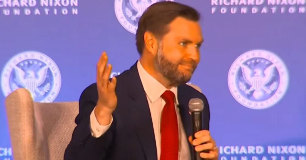 JD Vance Roasts Protesters Heckling Him in Spanish at Nixon Library: ‘Use a Language I Actually Understand!’ (VIDEO)