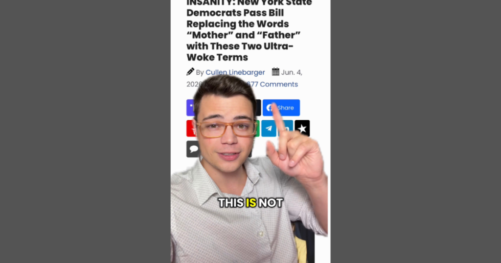 Victor Reacts: NY Democrats Call Mothers “Gestational Parents” In Latest Attack on Family (VIDEO)