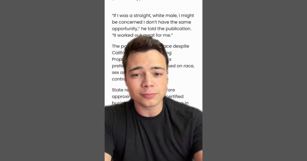 Victor Reacts: Are You Gay Enough for California Government Contracts? (VIDEO)