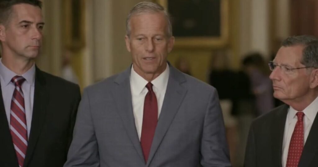 (VIDEO) “Too Bad for the Republican Party” – Trump Blasts John Thune, Suggests He May Support Removal if SAVE Act isn’t Passed: “We’re Going to Find Out”
