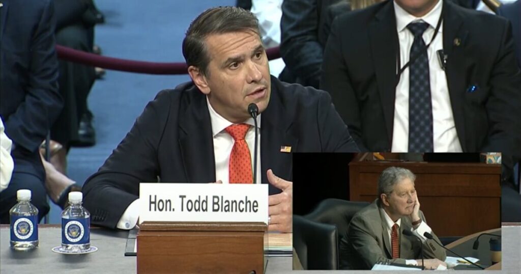 JUST IN: Senate Judiciary Committee Postpones Key Vote to Advance Todd Blanche AG Nomination as Cornyn and Tillis Make Demands