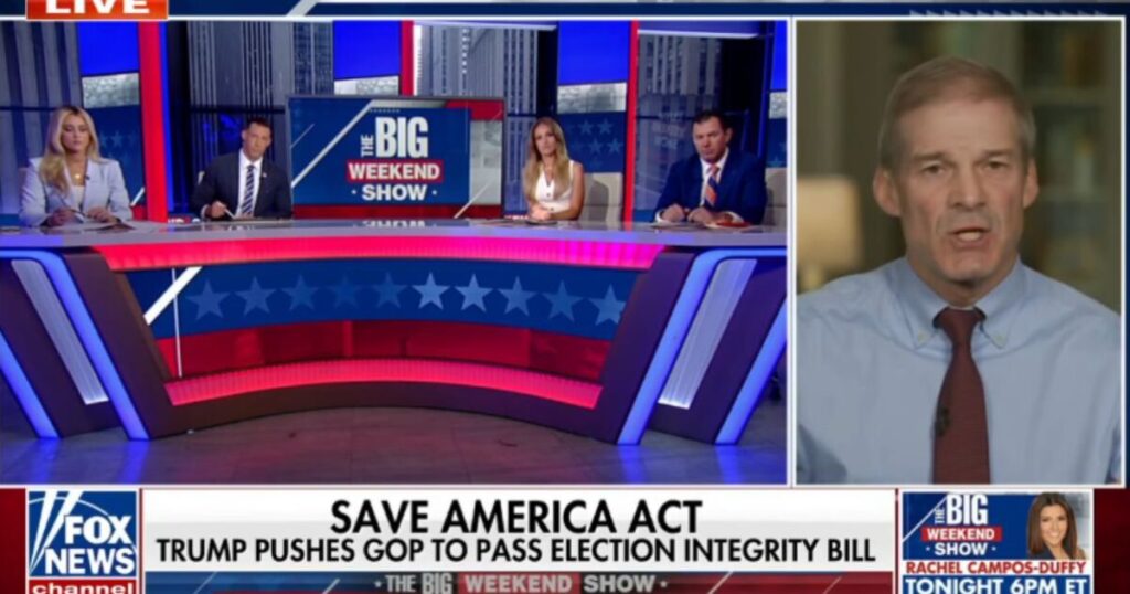 WATCH: Rep. Jim Jordan Says Senate Republicans Must Nuke the Filibuster Now to Pass SAVE America Act Before Democrats Do It Themselves