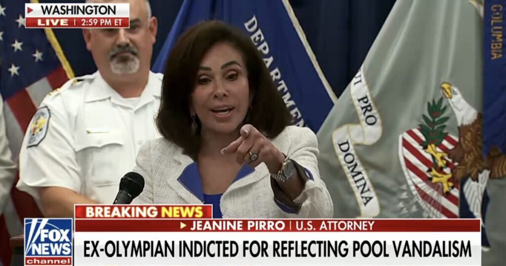 US Attorney Jeanine Pirro Takes ZERO BS from Fake News Reporter Trying to Excuse Vandalism at Lincoln Memorial Reflecting Pool