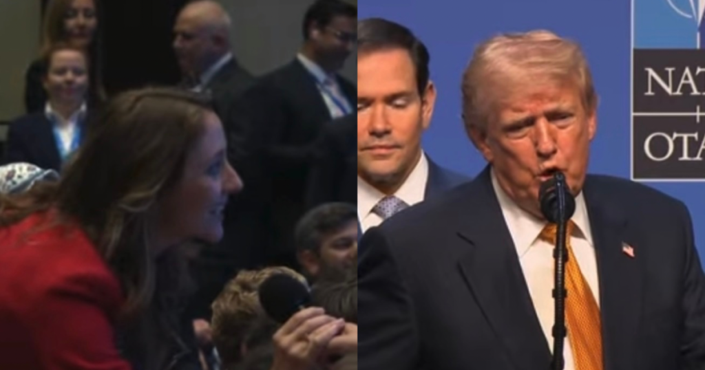 (VIDEO) Trump Trolls MS NOW Reporter During NATO Press Conference: “That’s a Failing Network. Why Would You Want to Work for Them?”