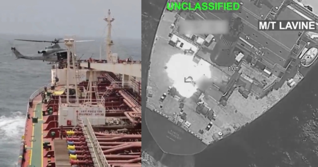 WATCH: US Central Command Releases Footage After Boarding Comoros-flagged Tanker and Disabling Mozambique-Flagged Tanker During Naval Blockade on Iran