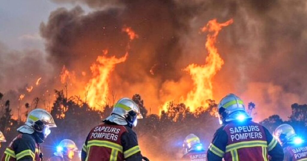 NOW: Raging Wildfires Approaching French Missile and Rocket Factories