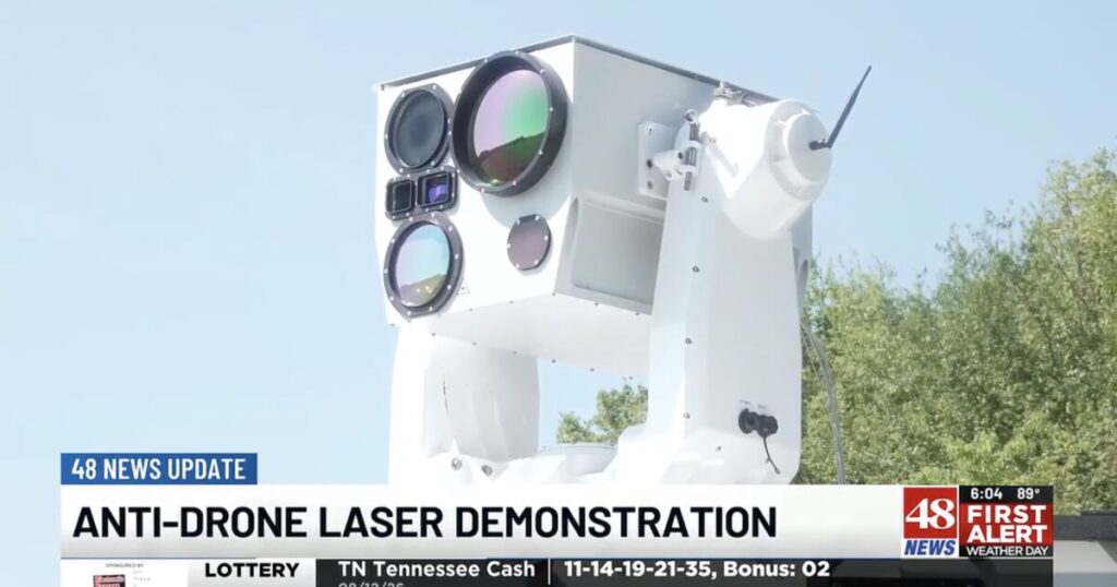 Huntsville Defense Firm Unveils Homegrown “Firefly” Laser That Zaps Enemy Drones in Seconds