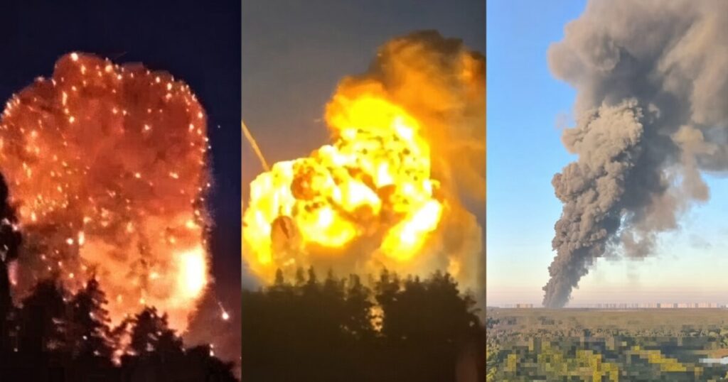 Russia Changes Tactics, Submits Kiev to Three Straight Days of Drone and Missile Strikes – Weapons and Ammo Depot in Residential Area Is Struck, Burning for Hours (VIDEOS)