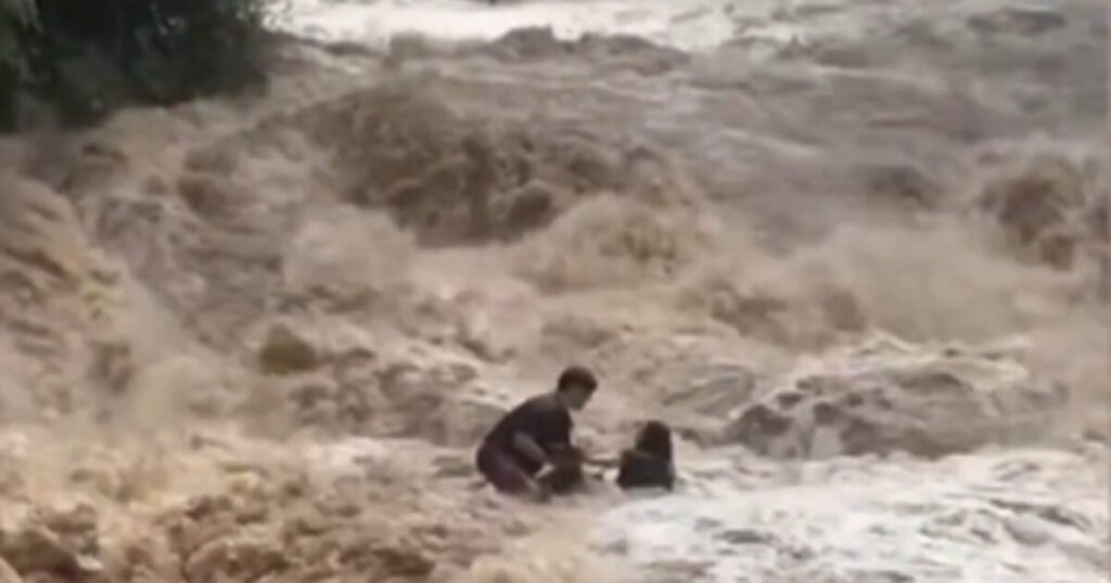 SCARY: Multiple Tourists in Thailand Caught in Waterfall Just as a Flash Flood Hits (VIDEO)