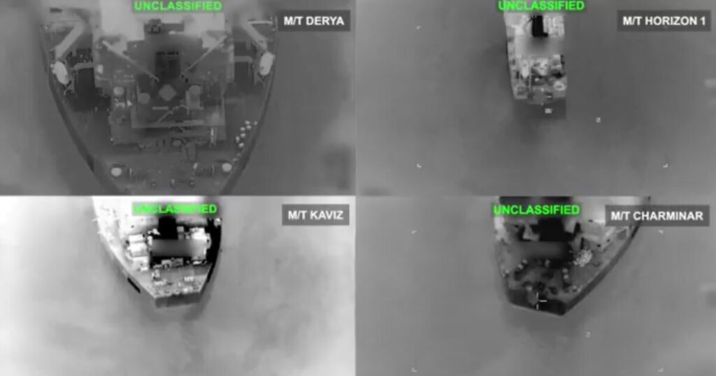 US Military Destroys Five Iranian Crude Oil Carriers After Iran Fires Ballistic Missiles at US Navy Warship (VIDEO)