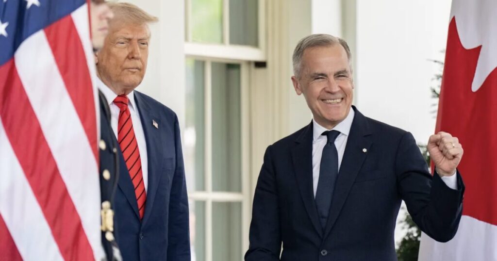 NEW: Trump Trolls Canadian Prime Minister Mark Carney, Calls Him Governor – “Get Up Governor”